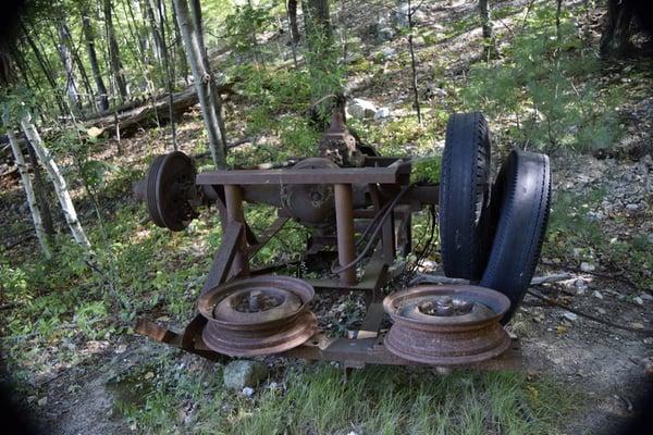 Must be the remains of an old rope .tow