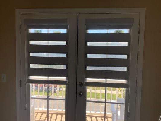 Exterior Bahama Shutters installed