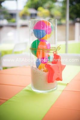 Summer Fun centerpiece! 
 www.allaboutentert­ainment.com