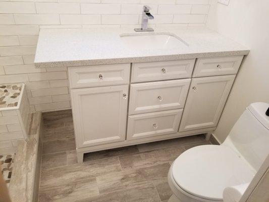 Remodeled Vanity and cabinets