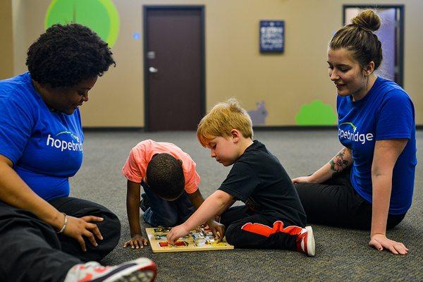 Two boys in Scottsdale, AZ Hopebridge Autism Therapy Center