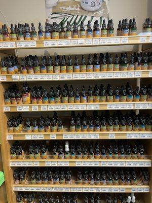 Insane selection of essential oils!