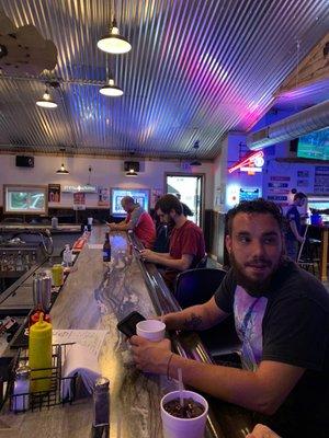 Bar area facing southwest(Farmington road).