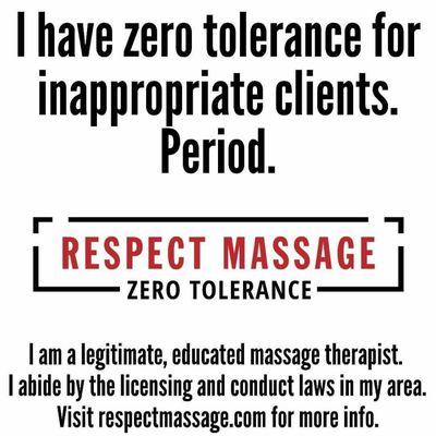 Zero tolerance