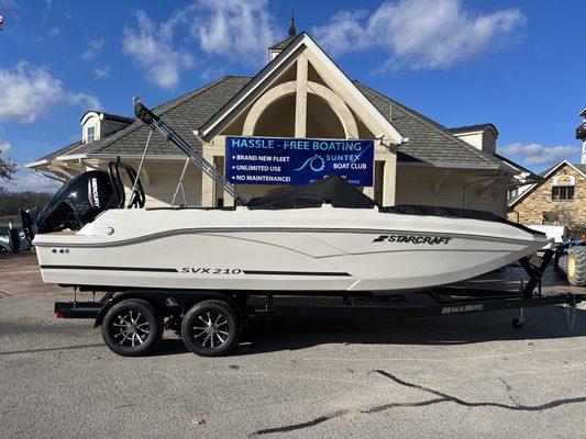 New 2023 Starcraft SVX210 ready for its new home.