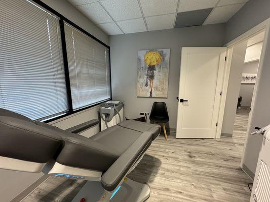 Laser Treatment Room. HALO. PICO. Broadband Light. Laser Hair Removal and more.