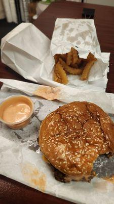 Smash Burger and crispy fries