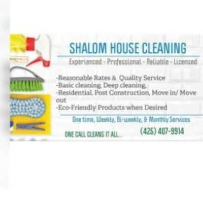 Shalom House Cleaning