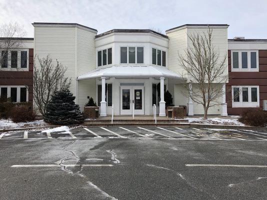 The Front Entrance to the Snow Library in Orleans, MA (12/29/2017)