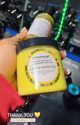 My favorite lemongrass scrub and jelly.