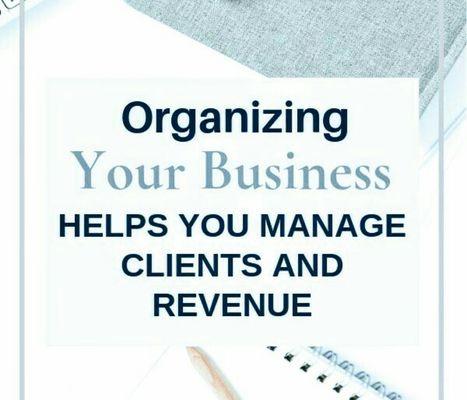 Staying organized is one of the top 3 must haves in any business