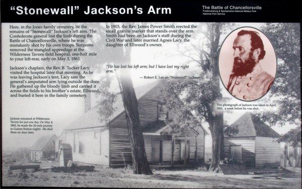 Burial Place of Stonewall Jackson's Arm