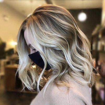 Dimensional blonde by Crystal.