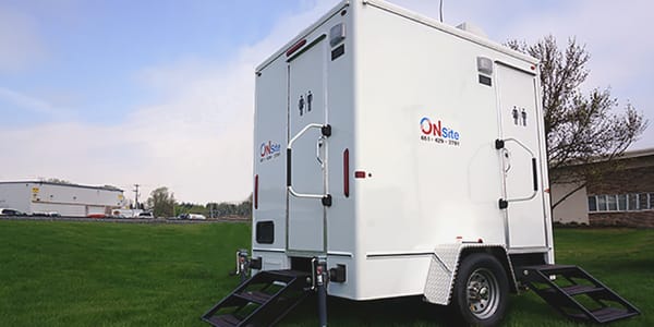 Luxury Restroom Trailers for rent in Rochester, MN