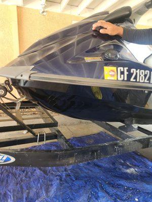 Repaired damaged Jet Ski. Look Like New. Thanks Jess