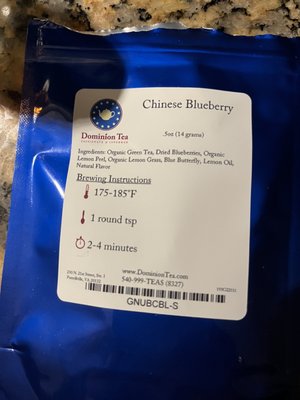 Chinese Blueberry Tea