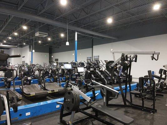 Athletica Health and Fitness state of the art cardio and weight room.