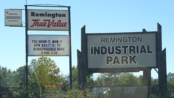 Remington True Value located next to the city's Industrial Park in Remington, IN