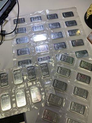 1 ounce silver bars