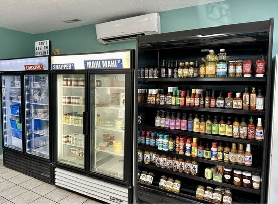 Refrigerated area and sauces, Aug 2024.