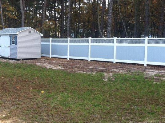 Our new fence