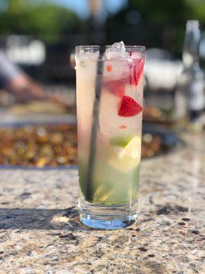 Dragon Berry Mojito at the firepit