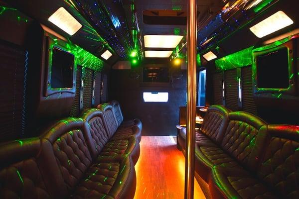 Party Bus holds up to 28 people!