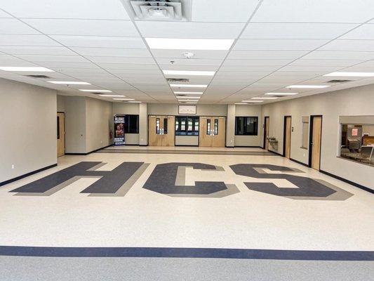 Commercial flooring for a local High School