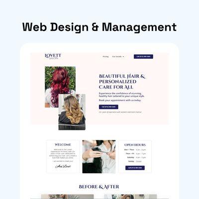 We do custom web design and management and offer great small business monthly solutions.