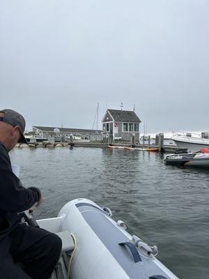 Cuttyhunk Harbor near the docks