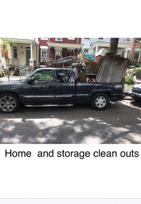 We clean out storage homes yards basements etc