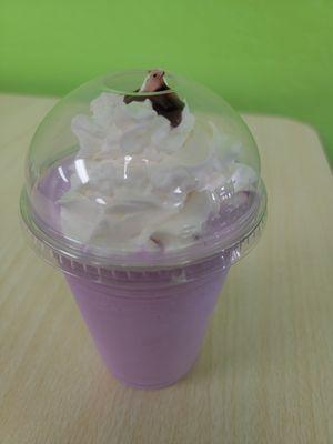 Huckleberry and espresso milkshake