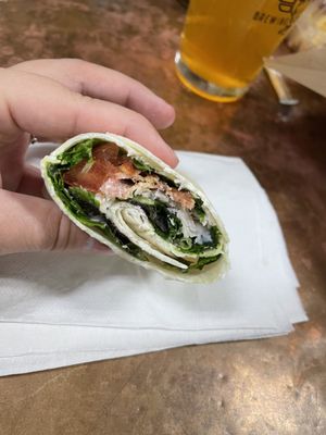 Turkey BLT wrap