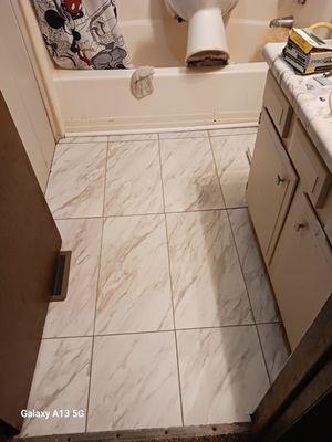 Tile installation