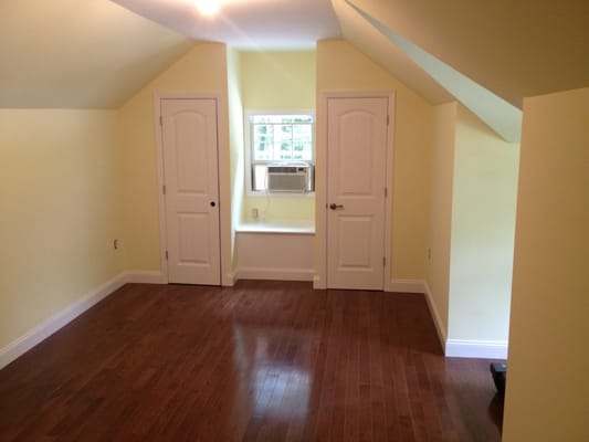 Finished Attic with double closets