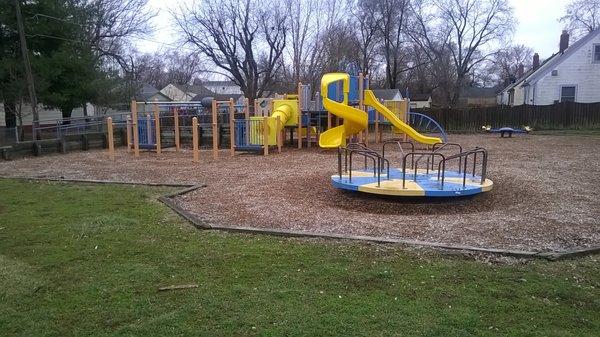 pocket park with a nice playground