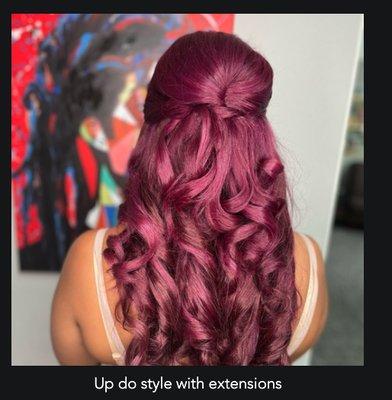 Updo Style w/ Extentions