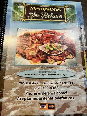 Front menu