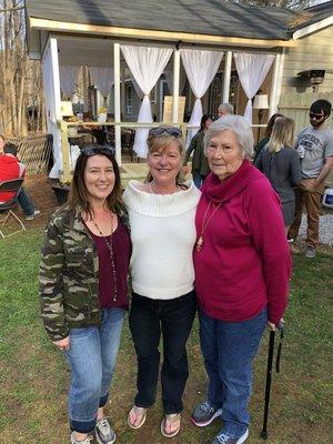 My mom and sister and I. My mom has gotten great improvements for her feet, knees and legs. Amazing.