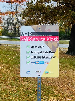 The lone self-service kiosk.