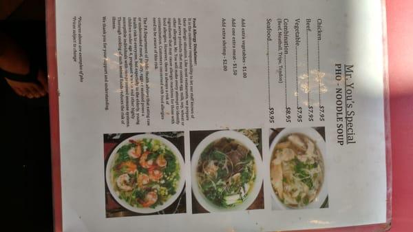 Sorry it needs rotated - but Mr. You has Pho!