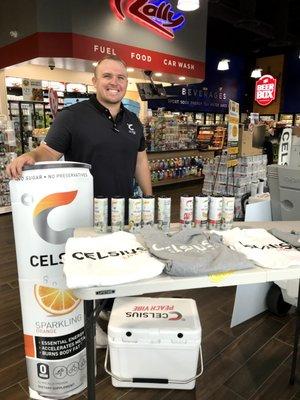 Our friends at Celsius are here! #Celsius #EssentialEnergy #Promotions #Giveaways