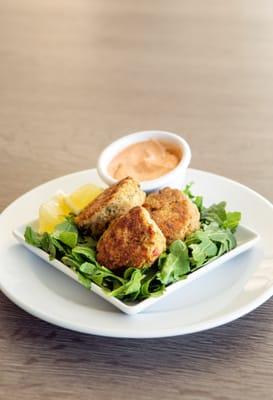 House Made Dungeness Crab Cakes with Red Pepper Aioli