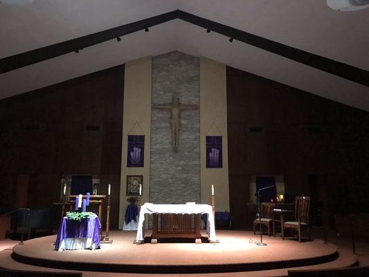 The altar and sanctuary.