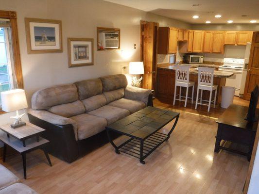 Cottage Two- Living Room and Kitchen