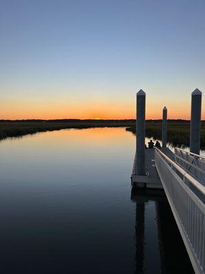 Sunset at the fishing pier.