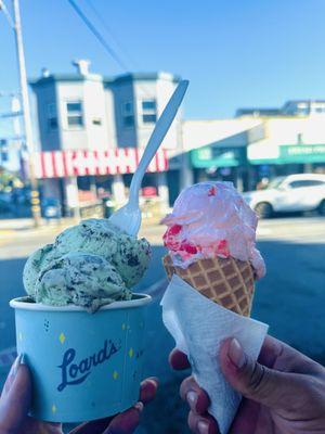 Chocolate Mint & Cherry Vanilla - both delicious!