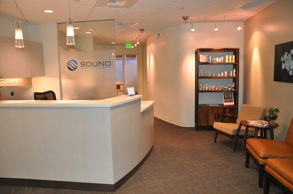 Waiting area at Sound Plastic Surgery