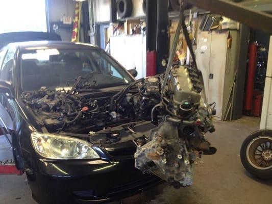 Engine swap. 2005 Honda Civic