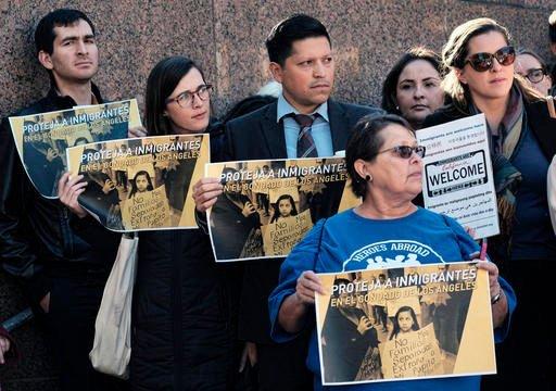 Attorney Miguel Mexicano participating in pro-immigrant rally.